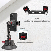 Brazo articulado personalizado Cámara ajustable Articulación con interfaz de tornillo de 1/4 pulgadas, tecnología CNC para monitores LCD, luces LED