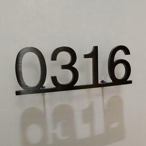 <span class=keywords><strong>El</strong></span> más nuevo diseño de Metal 3D número de habitación de <span class=keywords><strong>Hotel</strong></span> números de puerta signo de número de la casa - Product Image 6