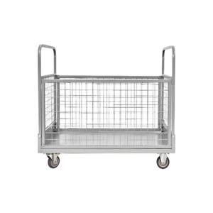 Eenvoudig Te Verplaatsen Capaciteit 4-wielige Flatbed Platform Handtruck Opvouwbaar Ontwerp Voor Handig Gebruik In Magazijnen - Product Image 3