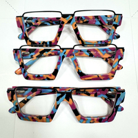 Montures de lunettes en acétate épais de qualité supérieure, tendance, design carré, lunettes en acétate épais pour unisexe