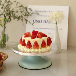 Tocadiscos de decoración multifunción soporte de pastel giratorio antiadherente plato giratorio de pastel de aluminio - Product Image 2