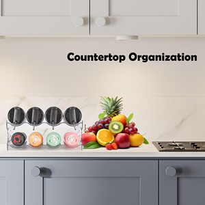 Casier à vin amovible Offre Spéciale pour garde-manger de cuisine armoire en plastique bouteille d'eau réfrigérateur organisateur pour armoires et <span class=keywords><strong>casiers</strong></span> - Product Image 5