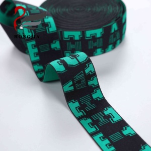 40mm tùy chỉnh Y loại <span class=keywords><strong>Jacquard</strong></span> Logo ban nhạc đàn hồi chất lượng cao tái chế Polyester <span class=keywords><strong>jacquard</strong></span> ban nhạc đàn hồi - Product Image 5