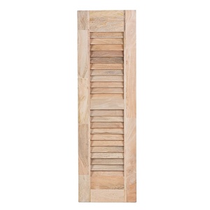 Portes à persiennes en bois de haute durabilité, portes à volets modernes en bois massif pour la conception architecturale intérieure - Product Image 3