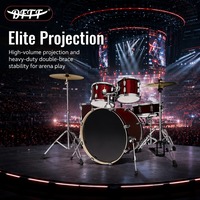 Standard PVC-Schalen-Schlagzeug Komplettes Percussion-Set für Live-Auftritte, Proben und Tägliches Üben