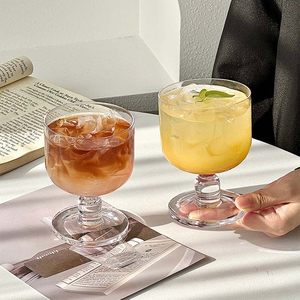 Verre à boire haut de gamme vintage <span class=keywords><strong>français</strong></span> pour jus, eau, desserts, cocktails – Idéal pour la maison, les cafés, les restaurants, les fêtes, les cadeaux et l'usage quotidien - Product Image 1