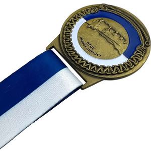 Medallas <span class=keywords><strong>de</strong></span> logotipo <span class=keywords><strong>de</strong></span> diseño del fabricante Medallón personalizado Deportes Metal Aleación <span class=keywords><strong>de</strong></span> zinc Cuerpo <span class=keywords><strong>Centenario</strong></span> Coto It Medalla con cinta - Product Image 4