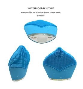 Cepillo <span class=keywords><strong>Limpiador</strong></span> Facial <span class=keywords><strong>de</strong></span> Silicona con Carga Inalámbrica Directa <span class=keywords><strong>de</strong></span> Fábrica, Resistente al <span class=keywords><strong>Agua</strong></span> y con Vibración - Product Image 1