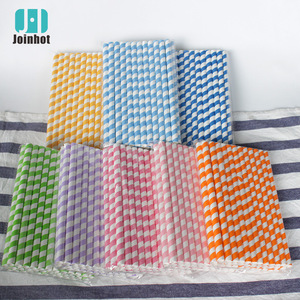 Joinhot Paper Straws 10mm Biodegradable Disposable Straight Pipe For Party Drink - Product Image 1