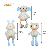 Jouet en peluche pour chien Famipet, nouveau design printanier, animaux colorés, mignon, doux, à effets sonores et froissés, vente en gros du fabricant