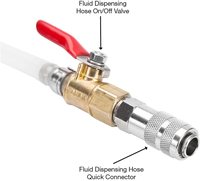 Système de recharge ATF manuel-Pompe à liquide de transmission avec adaptateur 8, pompe de transfert de fluide manuelle automobile, pompe ATF avec vanne d'arrêt