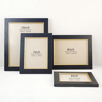 Decoración de Mesa de Madera con Grabado en Relieve, Impresión UV Ecológica, Personalizada, Minimalista, Creativa, en Negro y Dorado