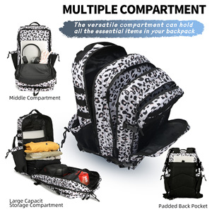 Logo personalizzato impermeabile da viaggio Fitness Tie-dye nero arancione 45L <span class=keywords><strong>zaino</strong></span> tattico da palestra doppio portabicchieri - Product Image 3