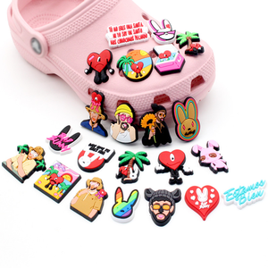 Bad Bunny - 1 Pieza de Adorno para Zapatos con Dibujos Animados, Divertidos Accesorios para Zapatillas, Hebilla Decorativa de Moda para Niños y Niñas, Regalos Unisex de Navidad - Product Image 1