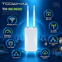 Point d'accès sans fil extérieur WiFi 7 802.11be BE3600 double bande 2.5G WAN 802.3at PoE IP65 étanche 3600Mbps portée 200-250m