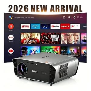 โปรเจคเตอร์ EU 4K Smart Google TV ความสว่าง 1850ANSI ลูเมนส์ สำหรับโฮมซีเนม่า, เล่นเกมและดูหนัง 120Hz, ควบคุมด้วยเสียง, HDR10, พกพาสะดวกสำหรับใช้งานนอกบ้าน - Product Image 1