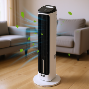 Ventilateur sur pied Vevor 40 pouces, oscillant, refroidisseur d'air, 3 vitesses, minuterie 24h, électrique, alimenté par courant alternatif, pour la maison - Product Image 2