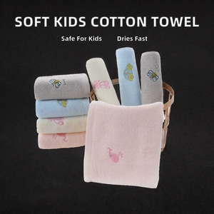 <span class=keywords><strong>Serviette</strong></span> pour enfants brodée 100% coton |   <span class=keywords><strong>Serviette</strong></span> de visage pour bébé douce et absorbante pour une utilisation en <span class=keywords><strong>maternelle</strong></span> et en extérieur |   <span class=keywords><strong>Serviette</strong></span> personnalisée pour enfants - Product Image 2