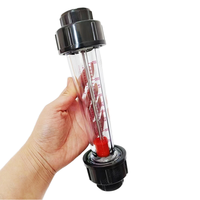 Débitmètre liquide à flotteur de Type Pipeline LZS-32/40/50/65 Rotamètre en plastique UPVC avec tension 220V Garantie 1 an