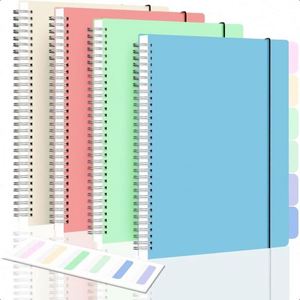 Custom Designed A5 <b>Spiral</b> <b>Bound</b> <b>Notebook</b> School Supplies Stationery with Office Style Paper Cover - Product Image 1