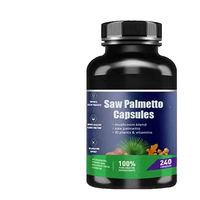 Capsules de Palmier Nain à Haute Concentration avec 10 Vitamines pour le Soutien de la Prostate et des Cheveux