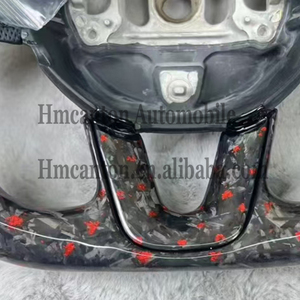 Volant de direction en cuir perforé en fibre de carbone forgée de qualité supérieure avec LED pour Dodge Challenger - Product Image 4