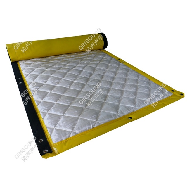 Mass Loaded Vinyl Sound Absorption Sound Barrier the Outdoor Quilted Soundproof Curtain