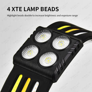 Ngoài trời 1000 lumen khẩn cấp Type-C USB có thể sạc lại siêu sáng 3W XPE COB <span class=keywords><strong>LED</strong></span> cảm biến chuyển động không dây đèn pha đèn pha - Product Image 4