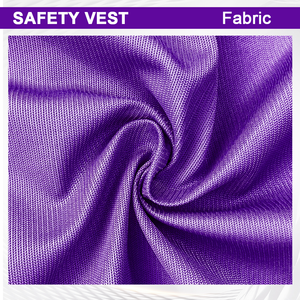 Gilet de sécurité tricoté respirant et réfléchissant SMASYS pour travaux de construction, avec logo personnalisé, haute visibilité, violet, faible MOQ - Product Image 2