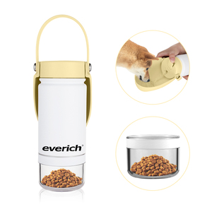 Bouteille d'eau pour chien <span class=keywords><strong>en</strong></span> acier inoxydable sans BPA 2 <span class=keywords><strong>ine</strong></span> 1 bouteille d'eau portable pour chien et récipient à nourriture - Product Image 4