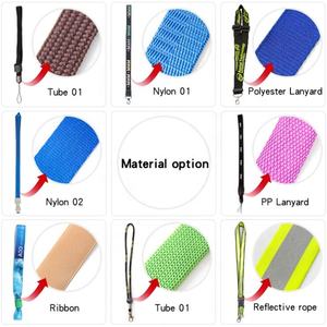 Cordon de sécurité personnalisé en gros impression offset et numérique Tube en polyester avec clip et logo - Product Image 2