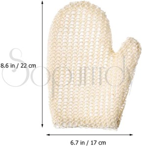 Gants exfoliants personnalisés avec logo pour le corps, éliminateur de peaux mortes, brosses de bain exfoliantes pour le lavage et le nettoyage - Product Image 2