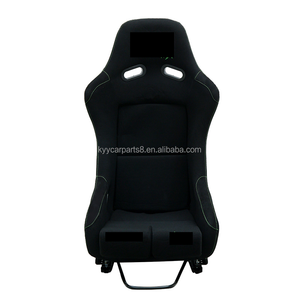 Sièges baquets de course <span class=keywords><strong>RECARO</strong></span> à succès, tissu noir et jaune avec rails à double verrouillage, universels pour la modification de voitures de course - Product Image 6