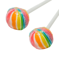 Hot Sale Rainbow Color Hard Candy Mini Small Lollipop Fruit Flavor Sugar Sweet Candy