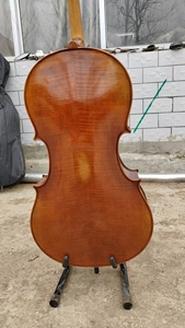 Cello MingShi en érable flammé naturel, bois européen, son chaud, chef-d'œuvre <span class=keywords><strong>acoustique</strong></span>, 4/4 3/4 1/2, fabriqué à la main en Chine - Product Image 2