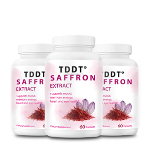 Cápsulas de Extracto de Azafrán TDDT, 60 Unidades, Favorece el Estado de Ánimo, la Memoria, la Energía, la Salud del Corazón y los Ojos, Suplemento Dietético - Product Image 1