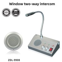 Talkie-walkie Mini amplificateur Lecteur Haut-parleur Interphone bidirectionnel pour fenêtre Comptoir Interphone pour stand
