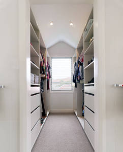 Vermonhouzz Modern Minimalist <strong>White</strong> Wardrobe <strong>Bedroom</strong> <strong>Furniture</strong> - High <strong>Gloss</strong>, Matte, and Fabric Texture Finish Custom Closet - Product Image 5