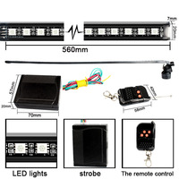 Nouvelles bandes lumineuses décoratives pour voiture, éclairage LED RGB Knight Rider DRL, télécommande, clignotant, stroboscope, grille de phare, IP67