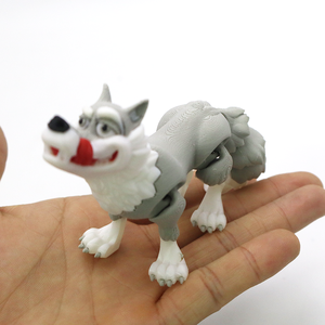 Porte-clés créatif en forme de petit loup imprimé en 3D, modèle animal portable pour activité collective, ornement, cadeau - Product Image 6