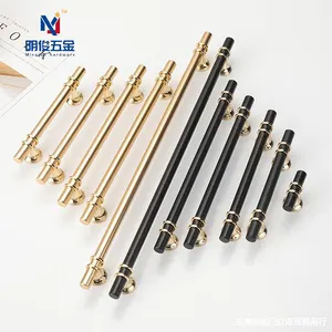 Luxury Stainless Steel T-Bar Handles <strong>Black</strong> Gold <strong>Drawer</strong> Pulls Cabinet Door Furniture Hardware Modern Kitchen Bedroom Handles - Product Image 2