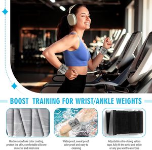 2025 Waterproof Custom Adjustable Steel <strong>Plates</strong> Fitness Accessories Silicone Rectangle Triangle Women's Ankle <strong>Wrist</strong> Weights - Product Image 4