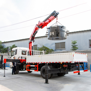 Promotion Grue de camion 8 tonnes à flèche articulée, grue de chargement, grue pliante, grue à flèche télescopique hydraulique montée sur camion, rotation à 360° - Product Image 2