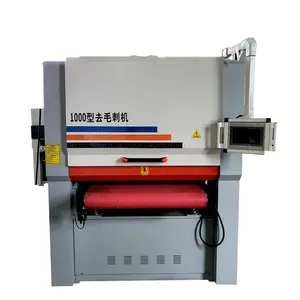 Automatic PLC Control Panel Belt Sanding Metal Polishing Machine Wide Belt Sander Belt Grinder deburring edge rounding machine