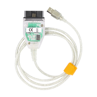 Cable de Interfaz USB OBD2 Blanco con Chip FTDI FT232RL K DCAN y Interruptor, Herramienta de Diagnóstico