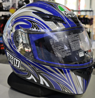 Casque de moto intégral AG* ABS avec double visière anti-buée, fermeture rapide, certifié DOT, doublure en coton toutes saisons