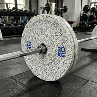 Plaques de poids en caoutchouc noir haute qualité résistantes à la chaleur pour équipement de gym, haltérophilie et musculation