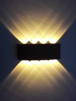 Nouvelle usine vente en gros IP65 aluminium imperméable extérieur haut et bas led applique murale pour la maison avec prix d'usine