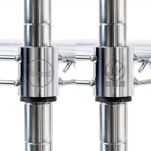 מדפי מתכת ניידים מגולוונים מסוג רשת תיל, מתוצרת OEM, לאחסון במחסן - Product Image 2