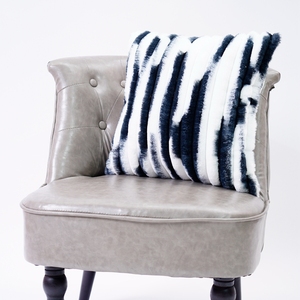 17.7*17.7inch Vuông in sọc Thỏ lông đệm bao gồm trang trí nhà - Product Image 3